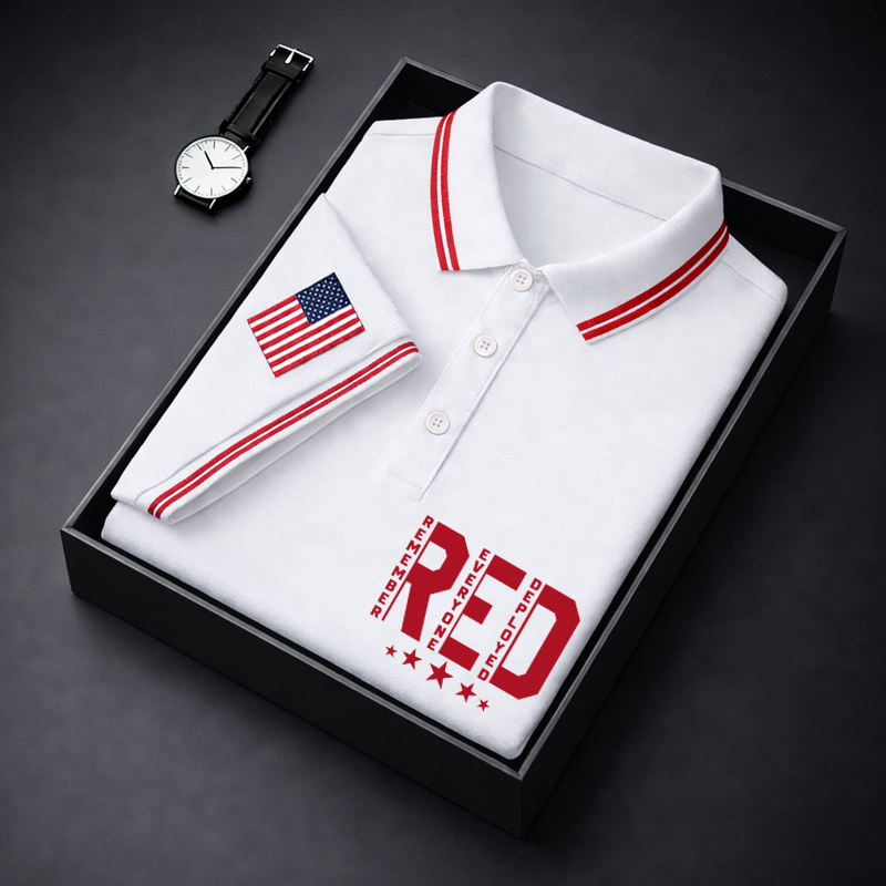 Men‘s Red Friday Print Men's Polo Shirt