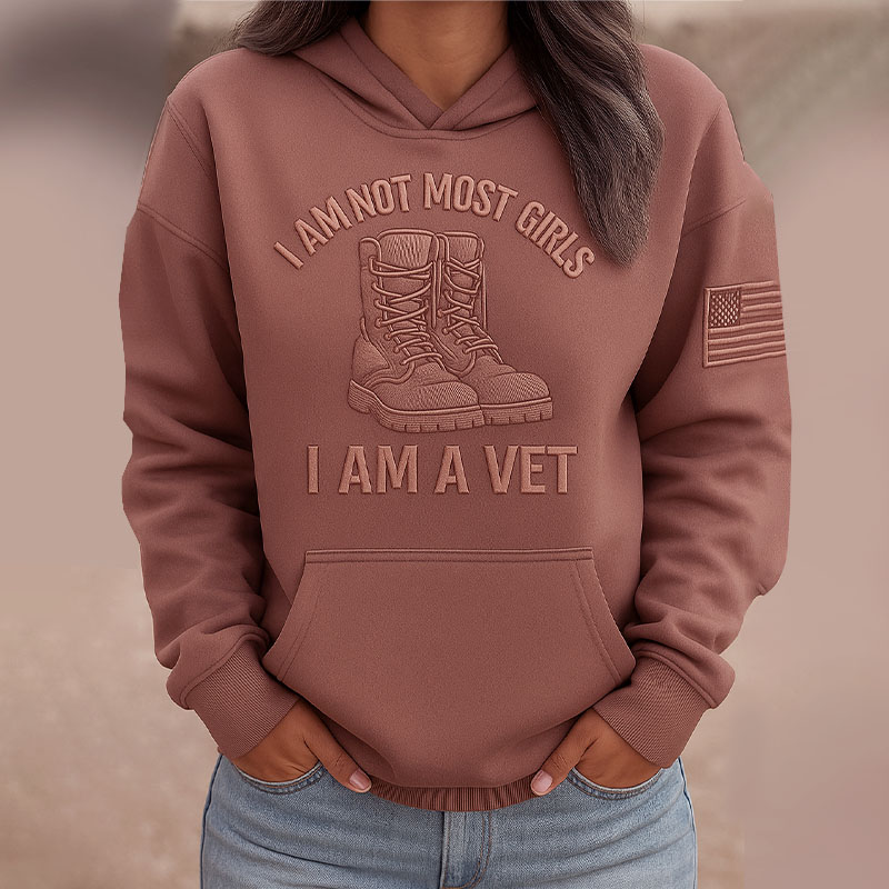 Women's Veterans Art Print Casual Hoodie