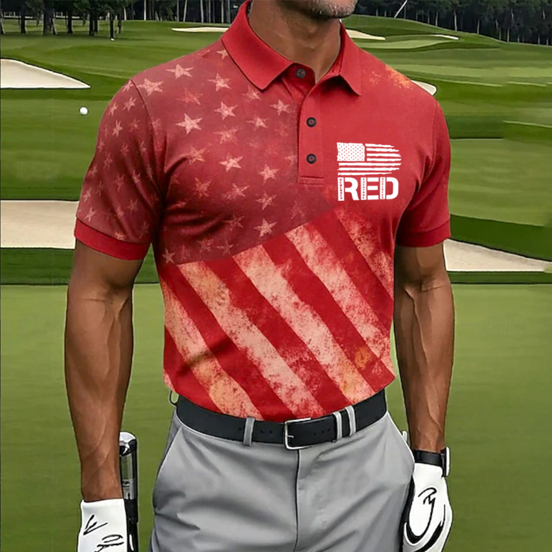 Men‘s Red Friday Print Men's Polo Shirt