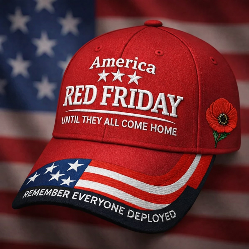 Red Friday Art Print Casual Cap