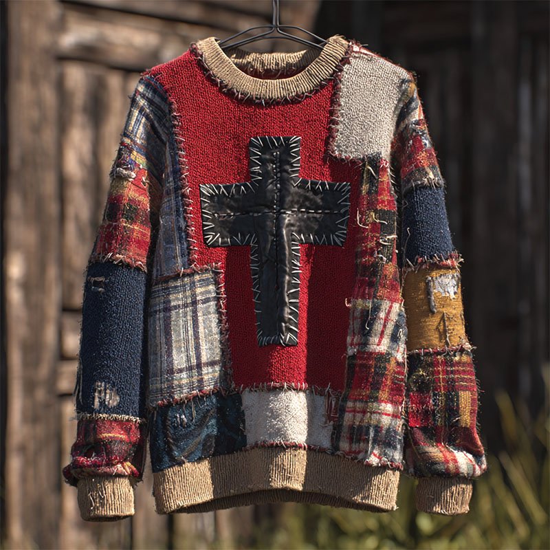 Faith Nativity Print Casual Sweatshirt