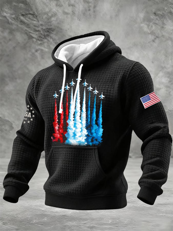 Men's America 250 – Red, White & Blue Sky Tribute Print Hoodie