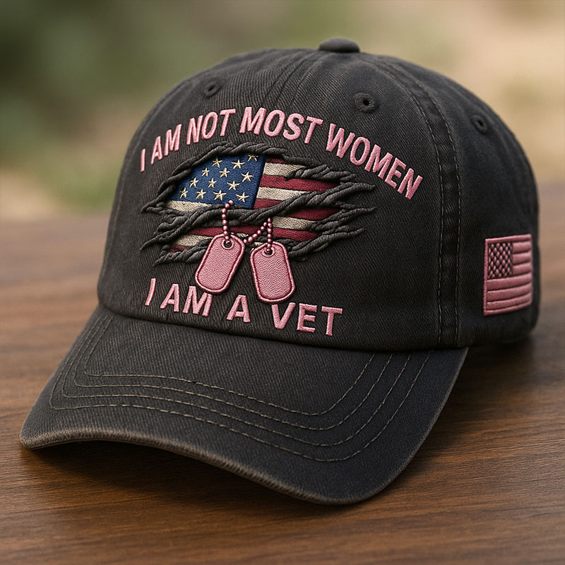 Women's Veterans Print Hat