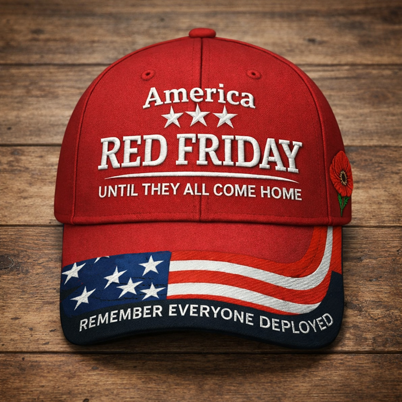 Red Friday Art Print Casual Cap