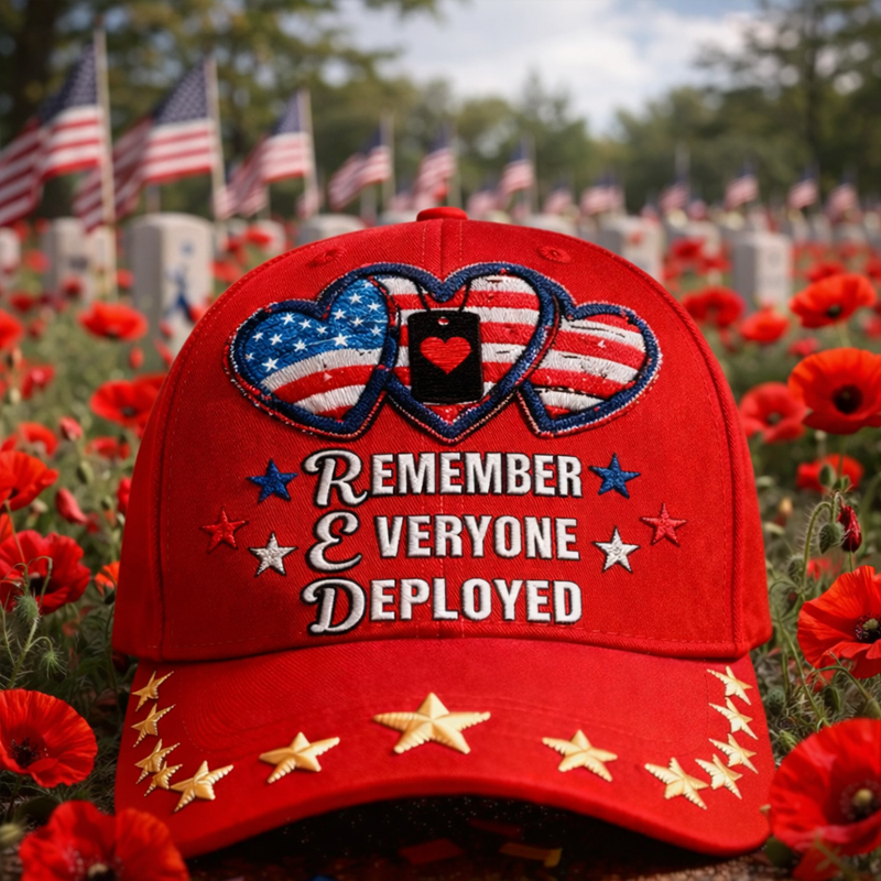 Red Friday Art Printed Casual Hat