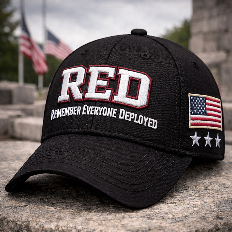 Red Friday Printed Casual Hat