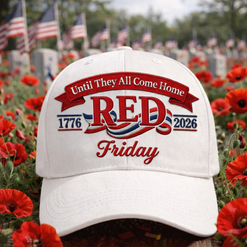 Red Friday Art Printed Casual Hat
