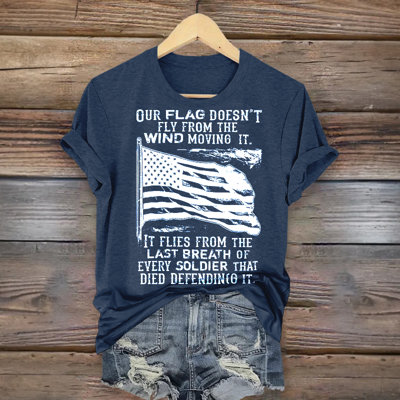 Women's Veteran Casual Printed T-shirt