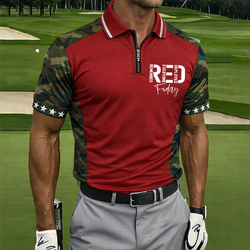 Men‘s Red Friday Print Men's Polo Shirt