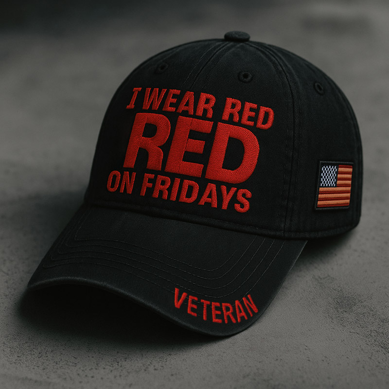 US Red Friday Printed Casual Hat