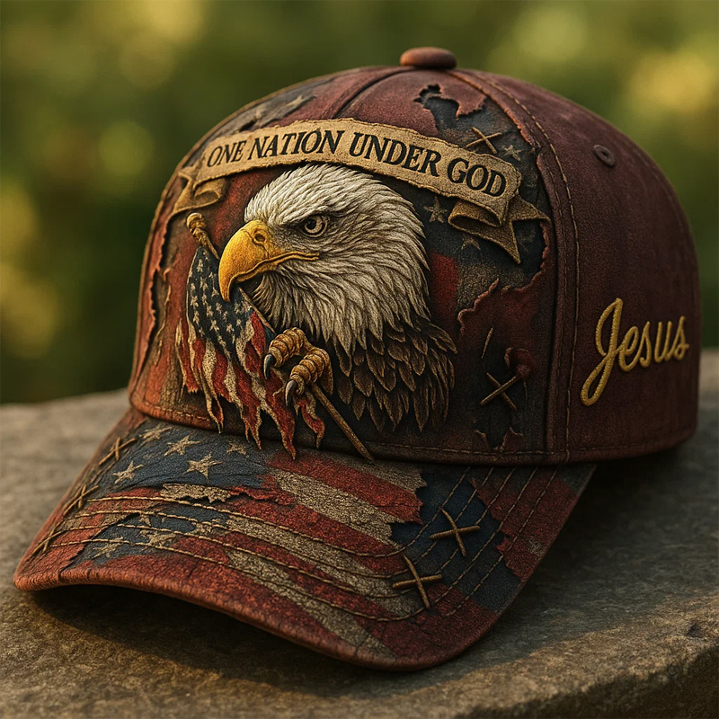 American Faith Art Print Casual Hat