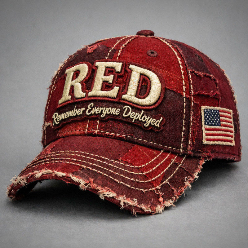 Red Friday Printed Casual Hat