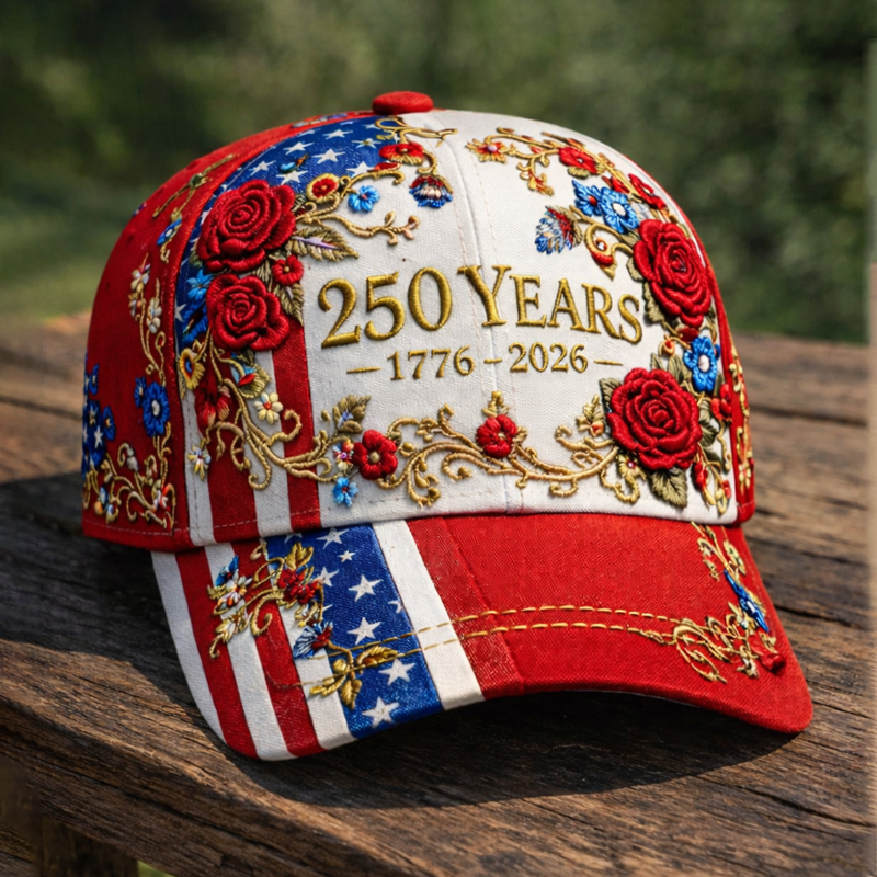250th Anniversary Floral Art Printed Casual Hat