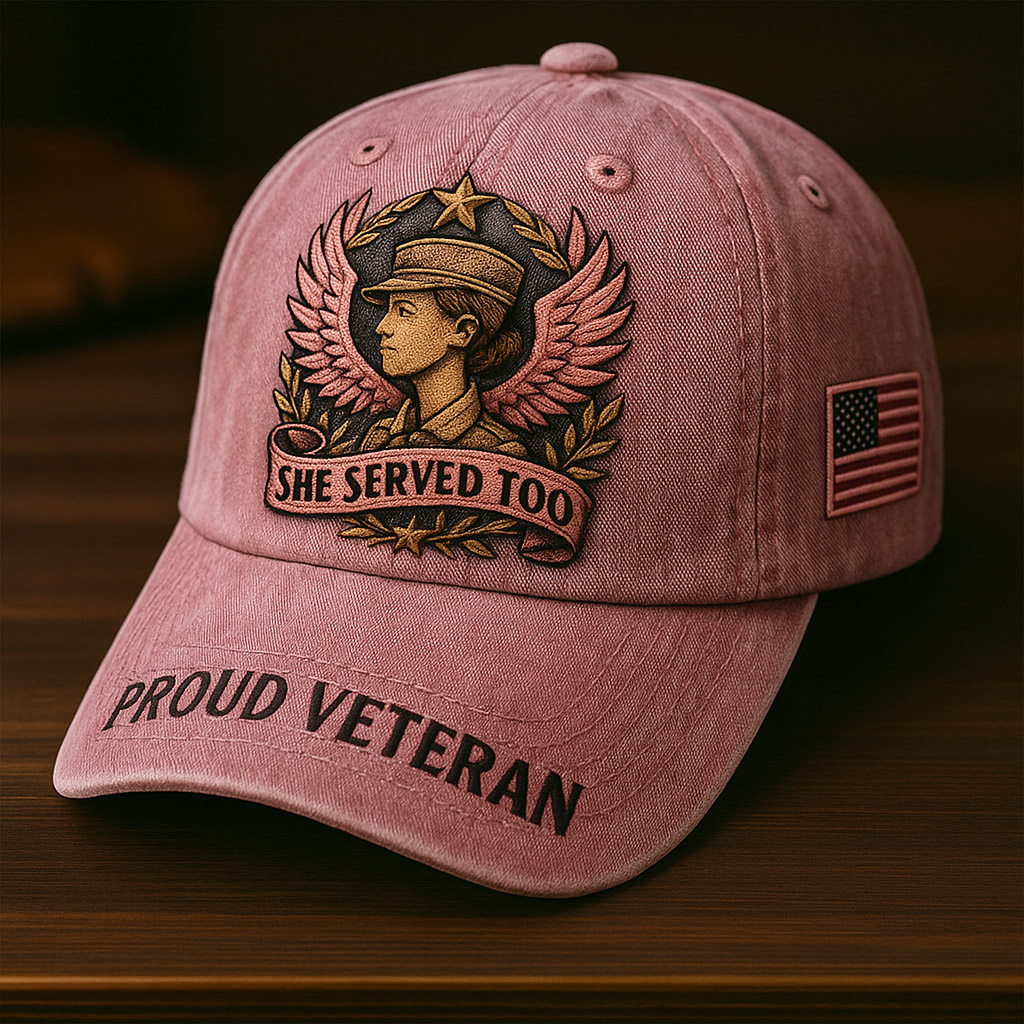 Women's Veterans Print Hat