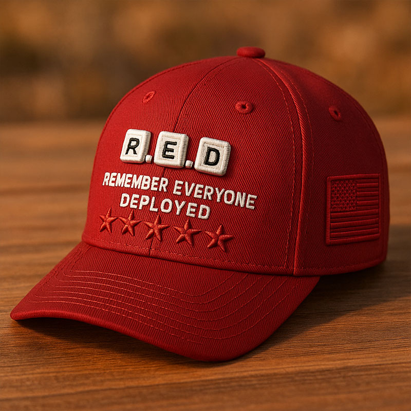 Red Friday Printed Casual Hat