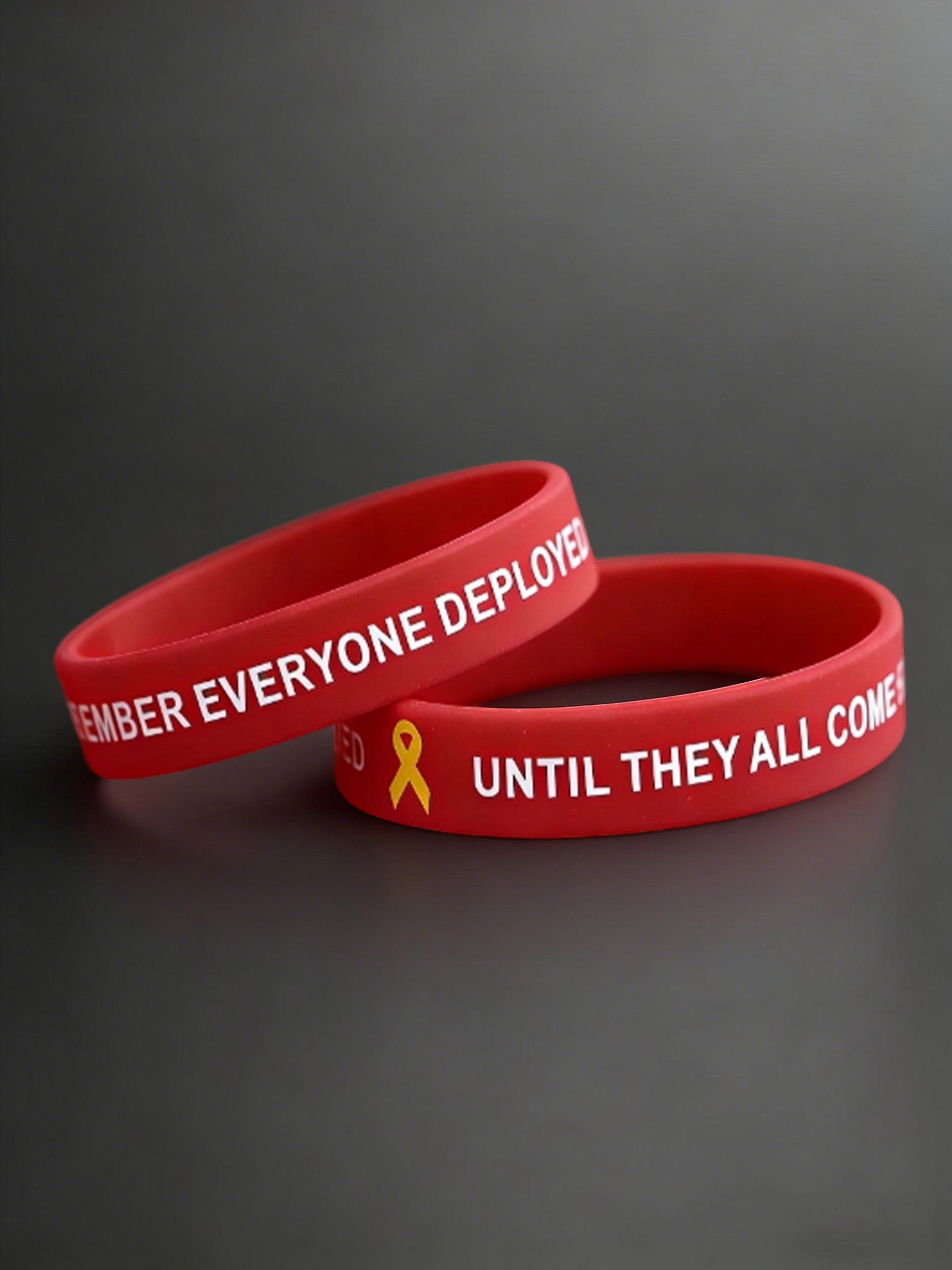 RED Friday Bracelet Remember Everyone Deployed Military Support