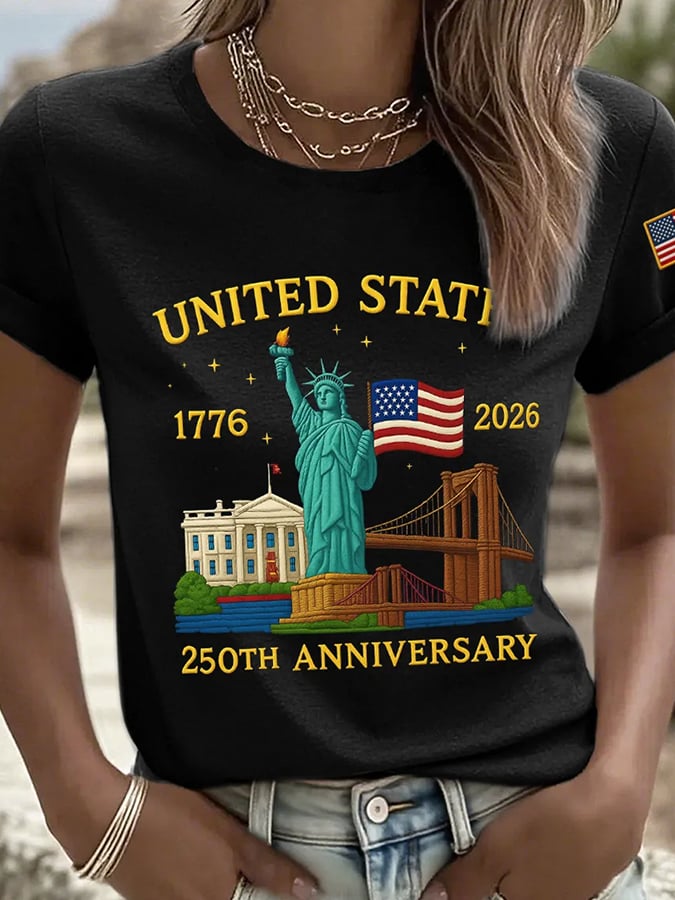 Women's  America 250th Anniversary Print T-Shirt