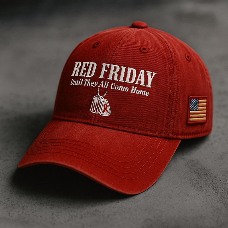 US Red Friday Printed Casual Hat