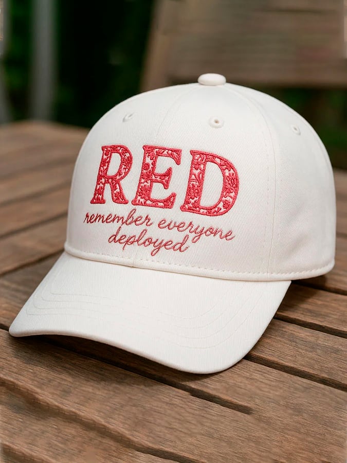Red Friday Print Baseball Cap