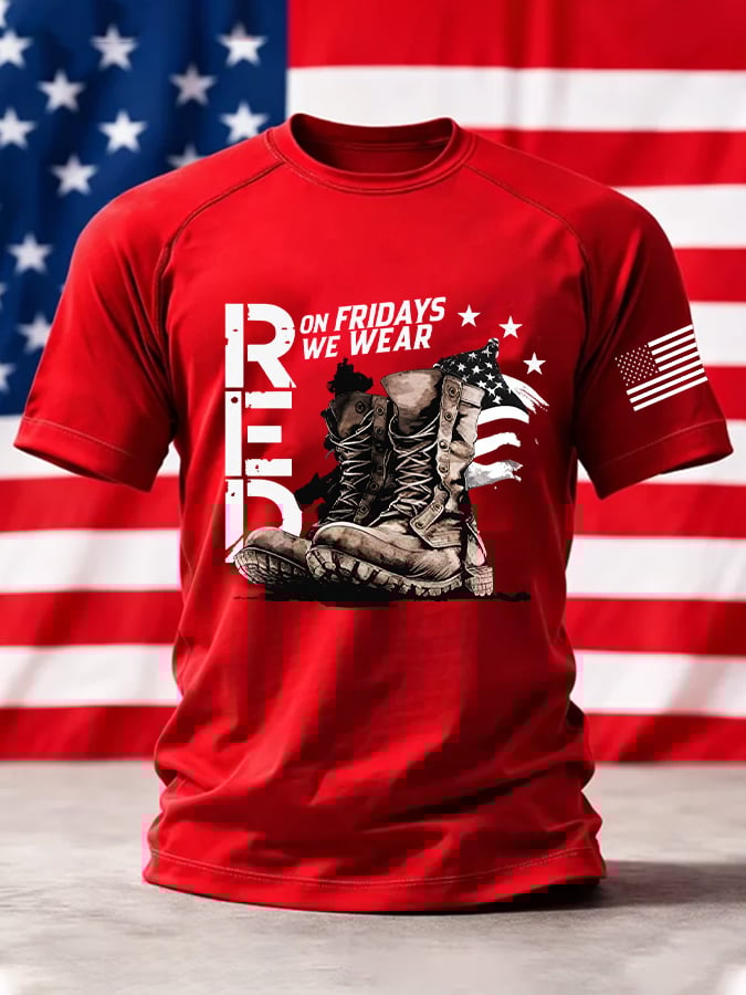 Men's Red Friday Print T-Shirt