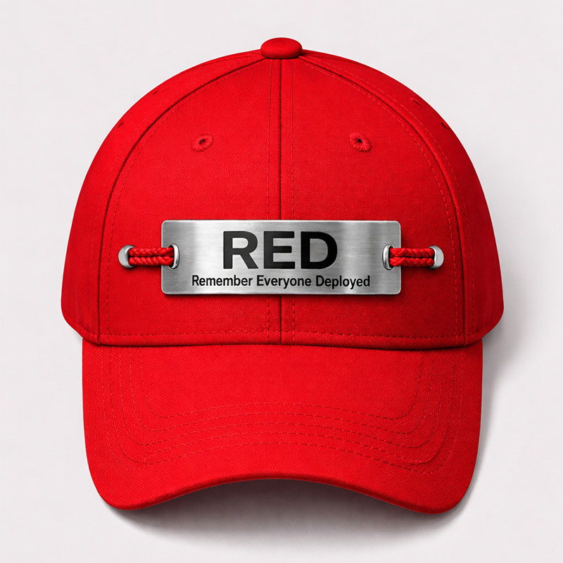 Red Friday Printed Casual Hat