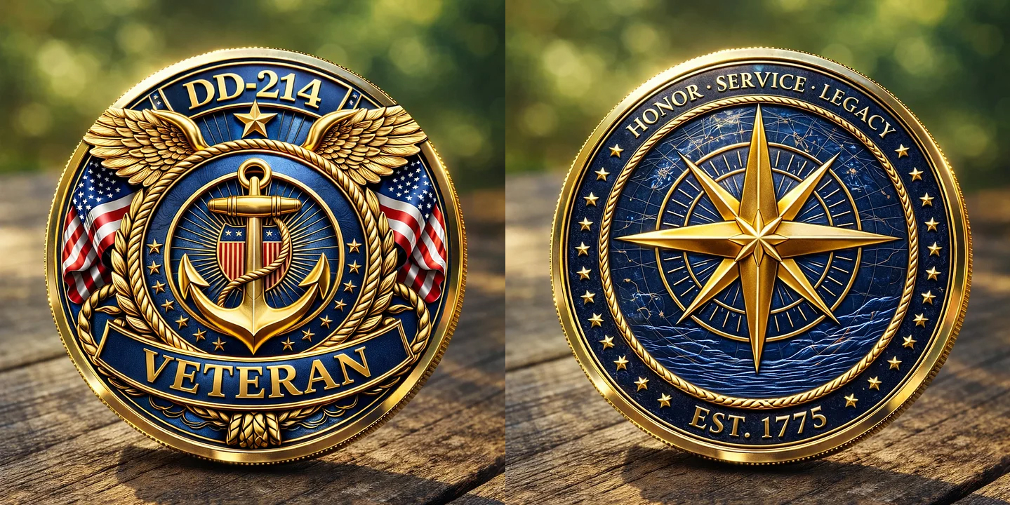 🏆New Year 60% OFF- DD-214 Veteran Honor Coin