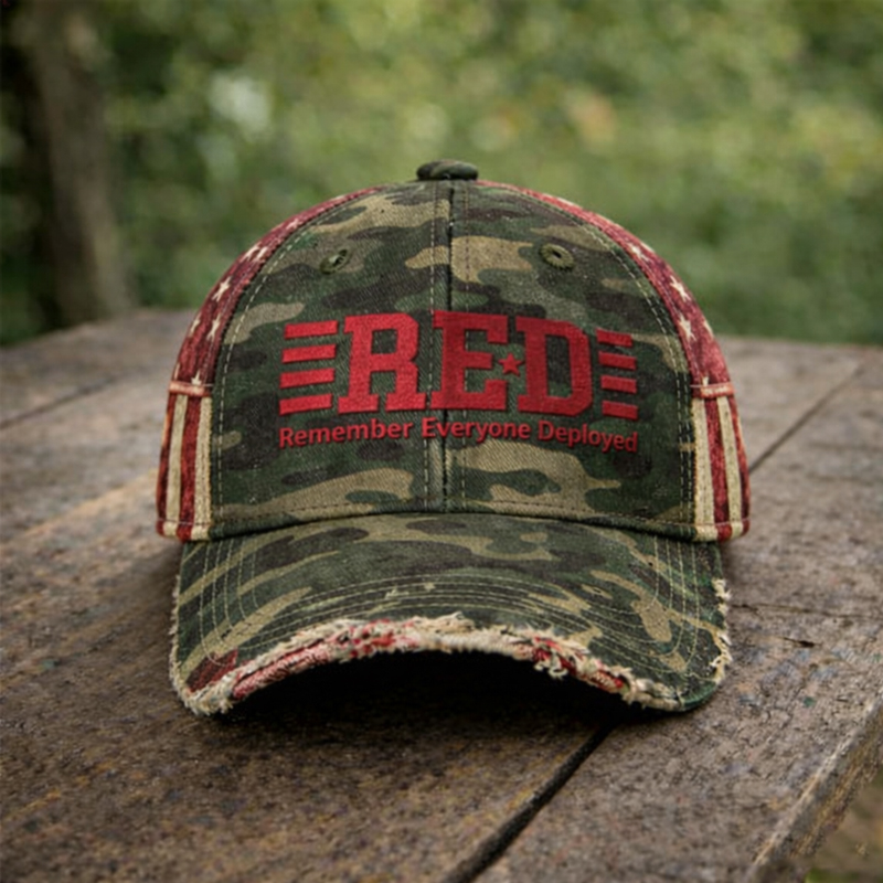Red Friday Art Printed Casual Hat