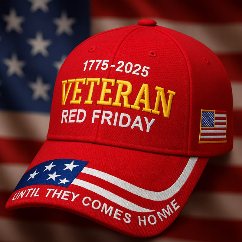 US Red Friday Printed Casual Hat
