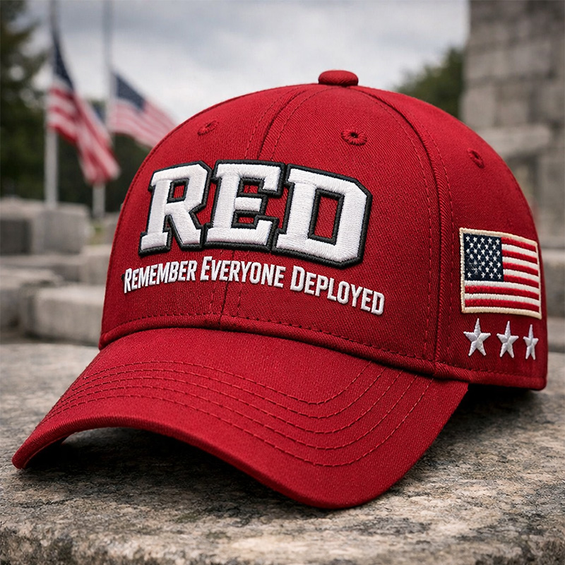 Red Friday Printed Casual Hat