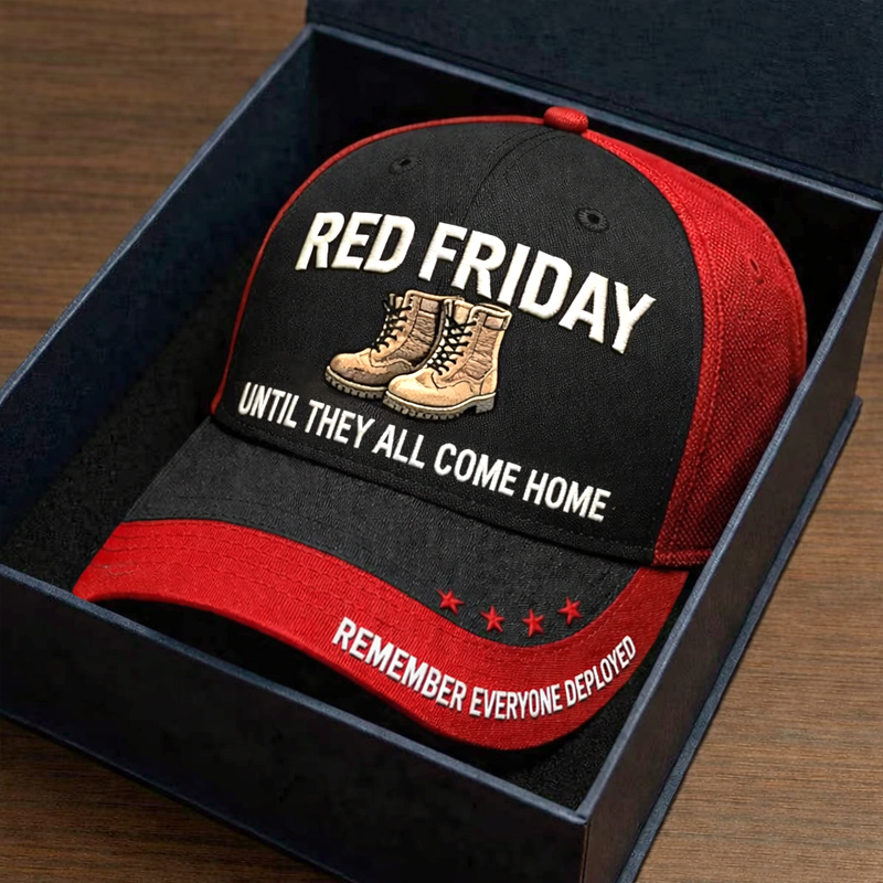 Red Friday Art Print Casual Cap