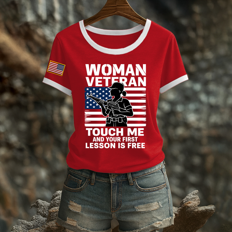 Women's Veteran Print T-Shirt