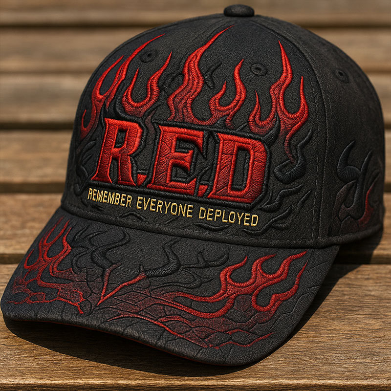Red Friday Printed Casual Hat