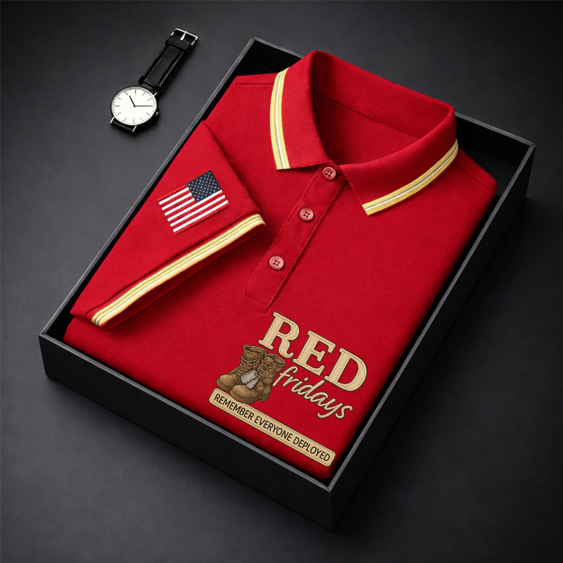 Men‘s Red Friday Print Men's Polo Shirt